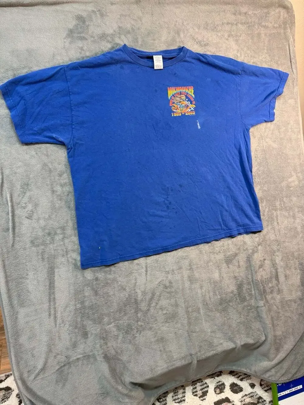 Vintage 2003 Milwaukee Ride It Like You Stole It Motorcycle Skull T-Shirt 2XL